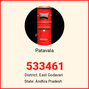 Patavala pin code, district East Godavari in Andhra Pradesh