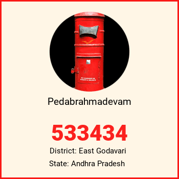 Pedabrahmadevam pin code, district East Godavari in Andhra Pradesh