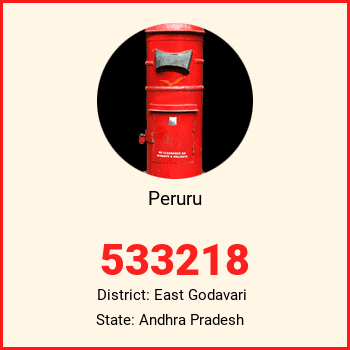 Peruru pin code, district East Godavari in Andhra Pradesh