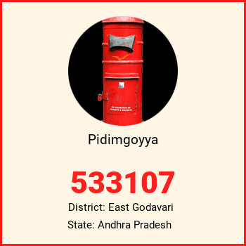 Pidimgoyya pin code, district East Godavari in Andhra Pradesh