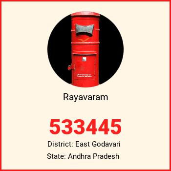 Rayavaram pin code, district East Godavari in Andhra Pradesh