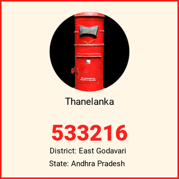 Thanelanka pin code, district East Godavari in Andhra Pradesh
