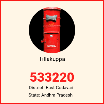 Tillakuppa pin code, district East Godavari in Andhra Pradesh