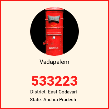 Vadapalem pin code, district East Godavari in Andhra Pradesh