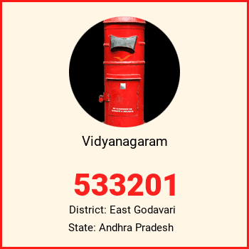 Vidyanagaram pin code, district East Godavari in Andhra Pradesh