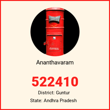 Ananthavaram pin code, district Guntur in Andhra Pradesh