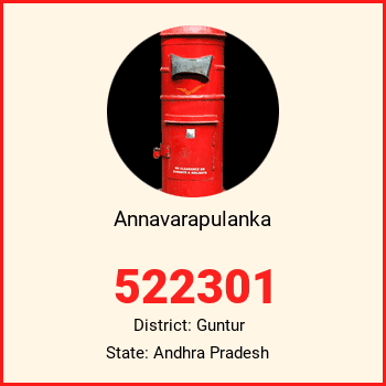 Annavarapulanka pin code, district Guntur in Andhra Pradesh