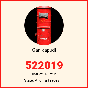 Ganikapudi pin code, district Guntur in Andhra Pradesh