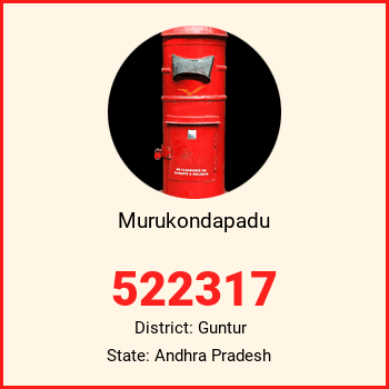 Murukondapadu pin code, district Guntur in Andhra Pradesh