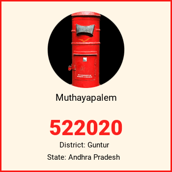 Muthayapalem pin code, district Guntur in Andhra Pradesh