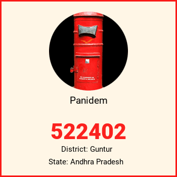 Panidem pin code, district Guntur in Andhra Pradesh