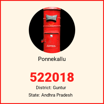 Ponnekallu pin code, district Guntur in Andhra Pradesh