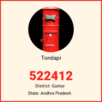 Tondapi pin code, district Guntur in Andhra Pradesh