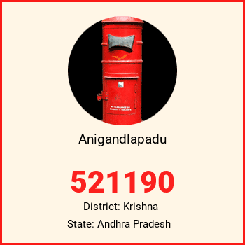 Anigandlapadu pin code, district Krishna in Andhra Pradesh