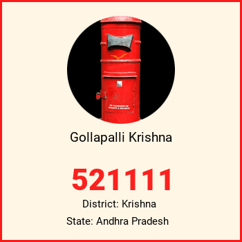 Gollapalli Krishna pin code, district Krishna in Andhra Pradesh