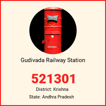 Gudivada Railway Station pin code, district Krishna in Andhra Pradesh