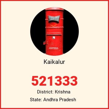 Kaikalur pin code, district Krishna in Andhra Pradesh