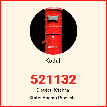 Kodali pin code, district Krishna in Andhra Pradesh