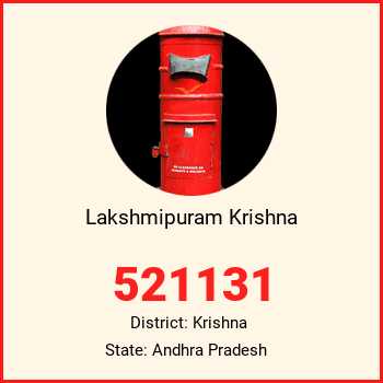 Lakshmipuram Krishna pin code, district Krishna in Andhra Pradesh