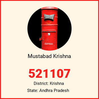 Mustabad Krishna pin code, district Krishna in Andhra Pradesh