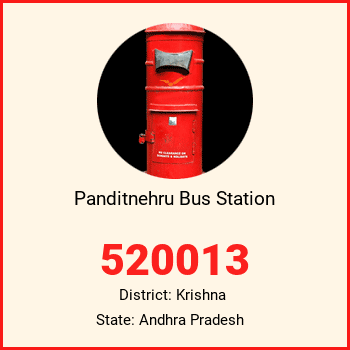 Panditnehru Bus Station pin code, district Krishna in Andhra Pradesh