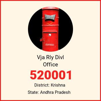 Vja Rly Divl Office pin code, district Krishna in Andhra Pradesh