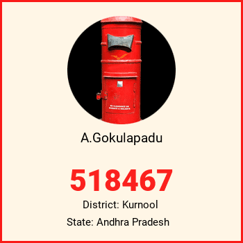 A.Gokulapadu pin code, district Kurnool in Andhra Pradesh