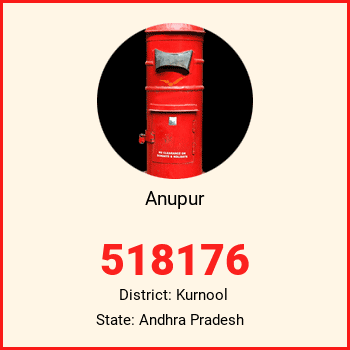 Anupur pin code, district Kurnool in Andhra Pradesh