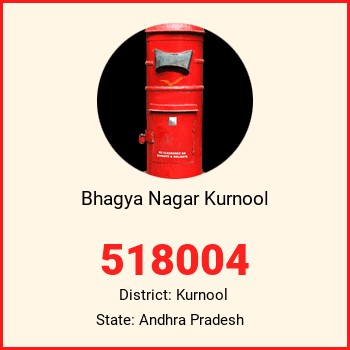 Bhagya Nagar Kurnool pin code, district Kurnool in Andhra Pradesh