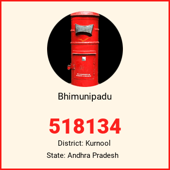 Bhimunipadu pin code, district Kurnool in Andhra Pradesh