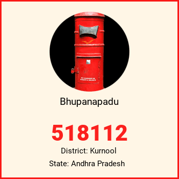 Bhupanapadu pin code, district Kurnool in Andhra Pradesh