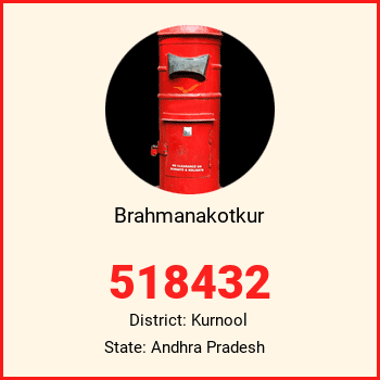Brahmanakotkur pin code, district Kurnool in Andhra Pradesh