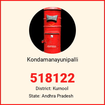 Kondamanayunipalli pin code, district Kurnool in Andhra Pradesh