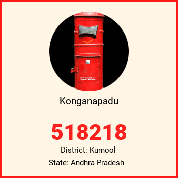 Konganapadu pin code, district Kurnool in Andhra Pradesh