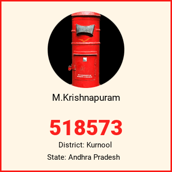 M.Krishnapuram pin code, district Kurnool in Andhra Pradesh