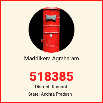 Maddikera Agraharam pin code, district Kurnool in Andhra Pradesh