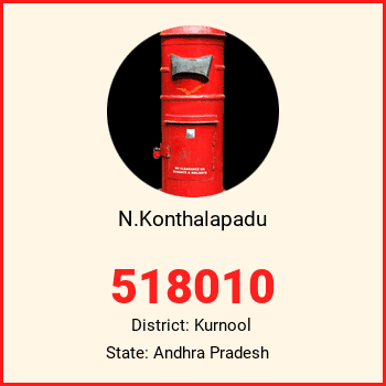 N.Konthalapadu pin code, district Kurnool in Andhra Pradesh
