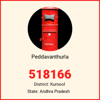 Peddavanthurla pin code, district Kurnool in Andhra Pradesh