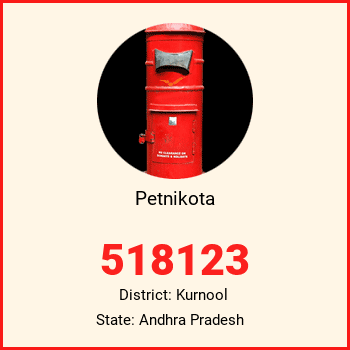 Petnikota pin code, district Kurnool in Andhra Pradesh