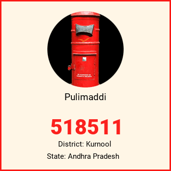 Pulimaddi pin code, district Kurnool in Andhra Pradesh