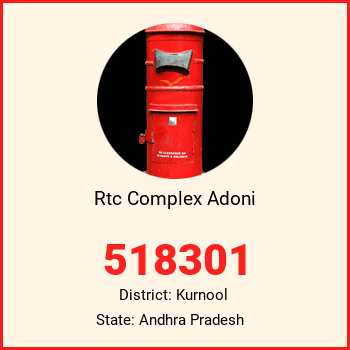 Rtc Complex Adoni pin code, district Kurnool in Andhra Pradesh