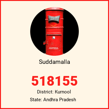 Suddamalla pin code, district Kurnool in Andhra Pradesh