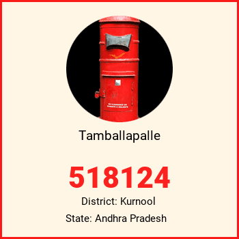 Tamballapalle pin code, district Kurnool in Andhra Pradesh