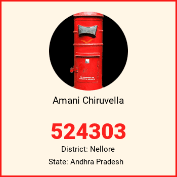 Amani Chiruvella pin code, district Nellore in Andhra Pradesh