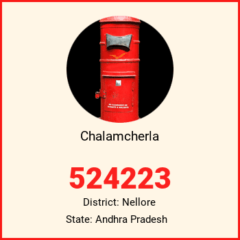 Chalamcherla pin code, district Nellore in Andhra Pradesh