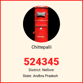 Chittepalli pin code, district Nellore in Andhra Pradesh