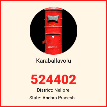 Karaballavolu pin code, district Nellore in Andhra Pradesh