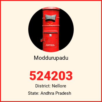 Moddurupadu pin code, district Nellore in Andhra Pradesh