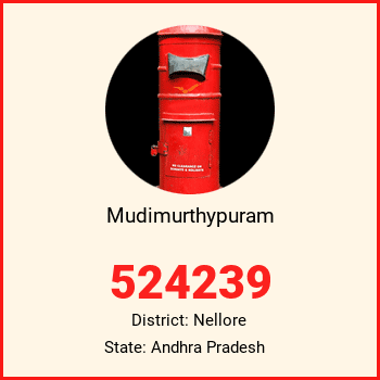 Mudimurthypuram pin code, district Nellore in Andhra Pradesh