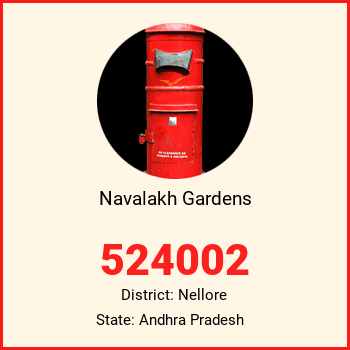 Navalakh Gardens pin code, district Nellore in Andhra Pradesh